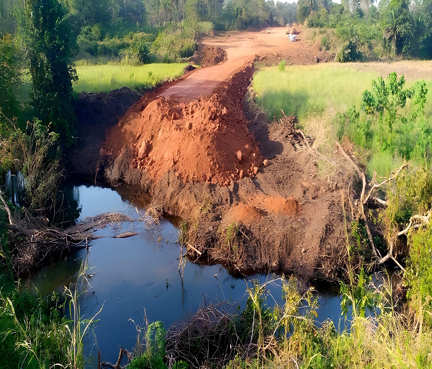 Déviation sur la rivière Balisso